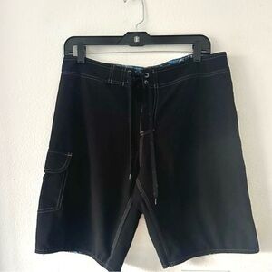 Burnside Board Shorts Men’s Size 32 Black Swim Trunks